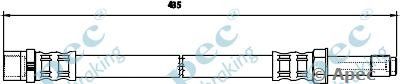 APEC BRAKING hos3829 -  Тормозной шланг